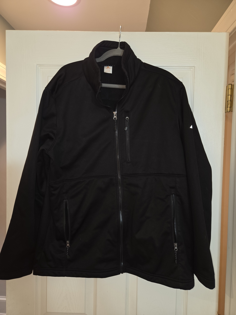 adidas Men's Black Full-Zip Windbreaker Jacket